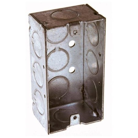 RACOORPORATED Electrical Box, 11.5 cu in, Wall Box, 1 Gang, Steel, Rectangular 8650